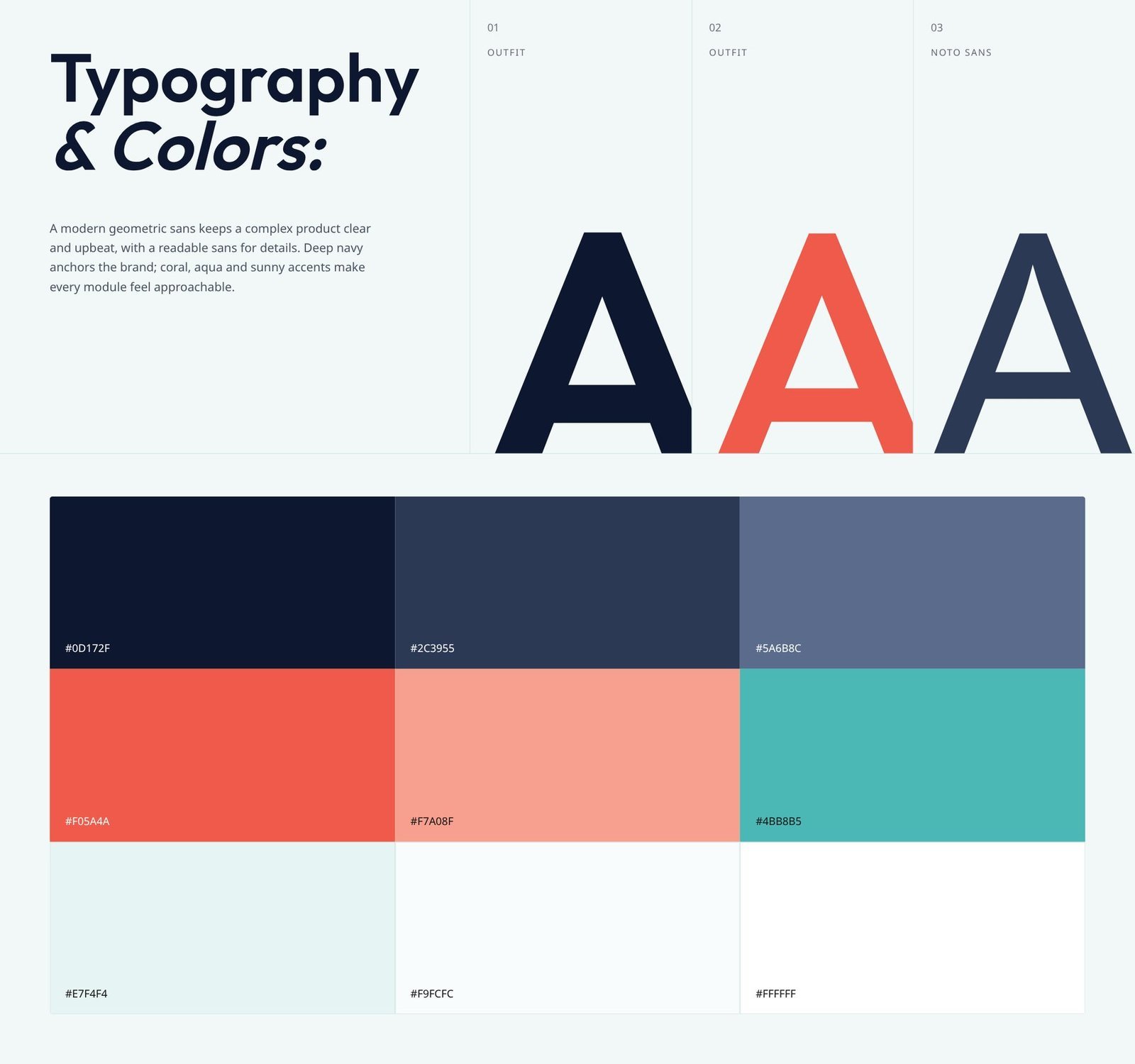Solutionreach typography and colour palette